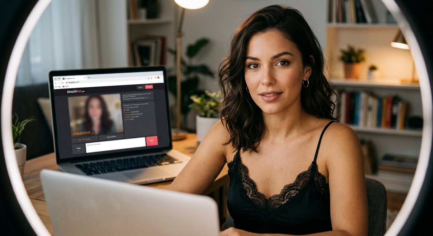 Omegle confession with site branding