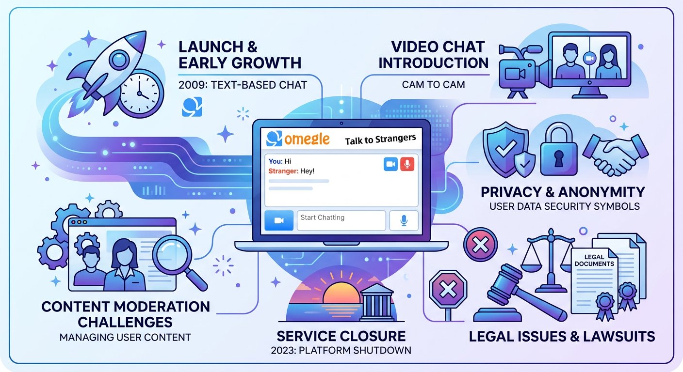 Omegle platform history illustration